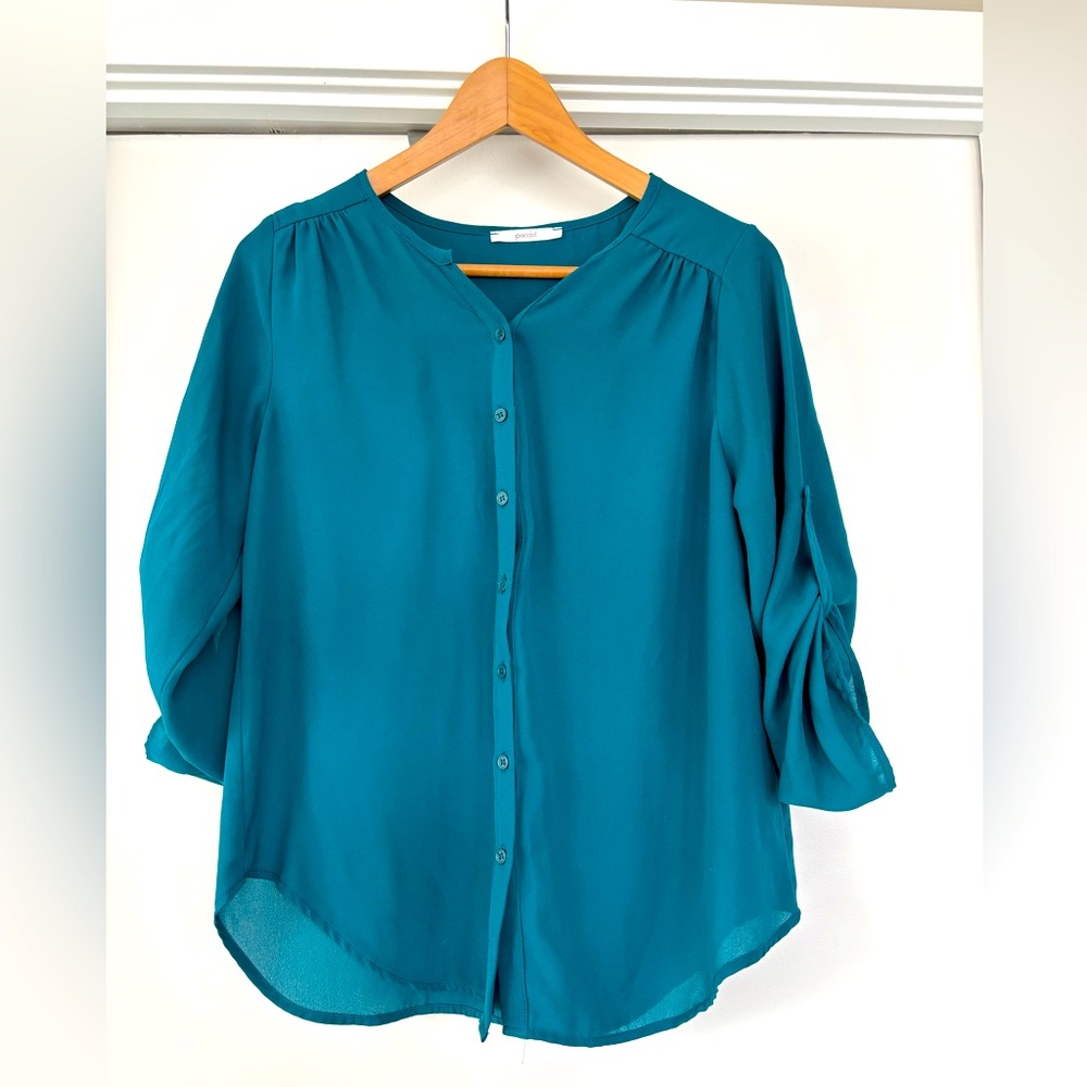 Beautiful Turquoise Blouse - peridot
